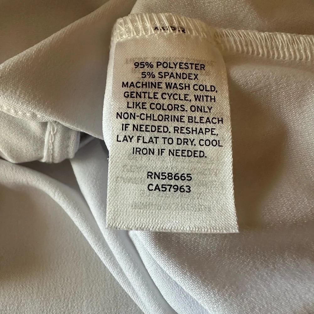 OPEN Edit White Cropped Spaghetti Strap Medium BNWT - Picture 4 of 4